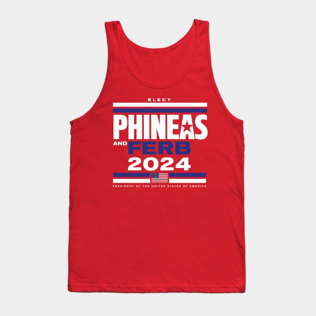 Phineas Ferb 2024 Tank Top by MindsparkCreative